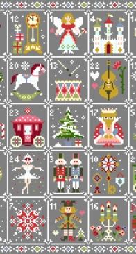 Wombat Stitching - Advent Calendar Nutcracker XSD + PCS