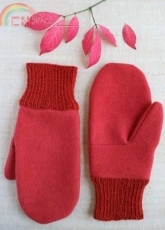 The Purl Bee-Felt Mittens with Knitted Cuffs-Free Pattern