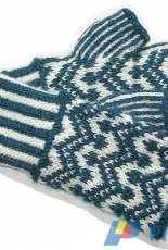Zigzag Fairisle Hand Warmers by Vickie Hartog - Free