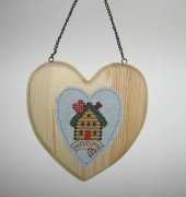 Cross stitched heart