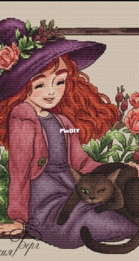 Girl With A Cat by Anastasia Berg XSD