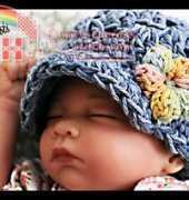 Newborn Knots - Amanda Chapman  - 12 Chunky Cluster Brim Hat
