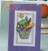 Cupcake of the Month - Back to School by Durene Jones from The World of Cross Stitching TWOCS 206 PCS