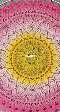 Crochet Frog - ombrElki - Elżbieta Kozłowska - Firuze Mandala - Polish and English