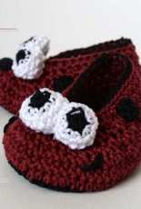 Luz Patterns-Luz Mendoza - Ladybug baby booties