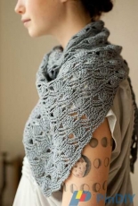 Quince and Co- Rebecca Velasquez - Haiku Crochet Shawl