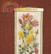 Floral Bell Pull from Counted Cross Stitch Designs for the Home by Jana Hauschild Lindberg