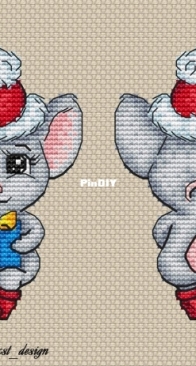 Toy Mouse Ornament by Olesia Gavrilova