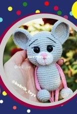 Bobrik Toys - Natalia Bober - Mouse Rattle - Russian - Free