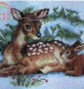 Vervaco 70.754 Deer and bird