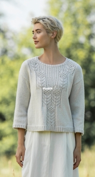 Pasadena Pullover by Mari Tobita - Blue Sky Fibers S/S 2024 Collection