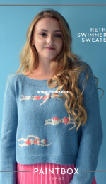 Retro Swimmers Sweater-10307754-by Paintbox-