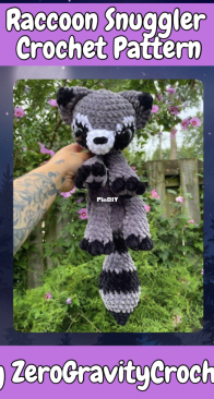 Zero Gravity Crochet - Katie Zavitz - Raccoon Snuggler