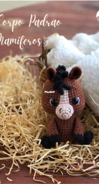 Vócininha Amigurumi - Karolina Alvarenga - Body Mammals Pattern - Corpo Padrão Mamiferos - Portuguese