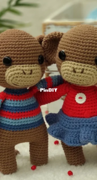 Philomena Amigurumis - Maria Fernanda López - Dante y Lisa - Spanish