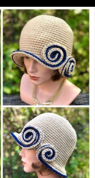 Crochetmama - Madame Picot - Janina Winkler - Cloche Hat Sorokina - Cloche/Hut Sorokina - German