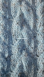 Reversible Braid Cable Scarf by Pam Chamberlain-Free