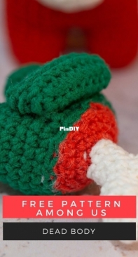 Meow amigurumi - Anh Le - Jaine - Among Us Dead Body - Free