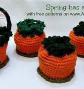 Amigurumi to Go - Sharon Ojala - Carrot Top Basket - Free