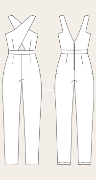 Named Clothing - Ailakki Cross Front Jumpsuit - Sizes 32-46
