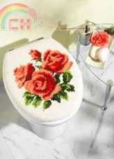 Vervaco 13.501 Roses Toilet Lid Cover pcs