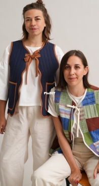 Matchy Matchy - Wavy Quilted Vest - Sizes XXS-6XL