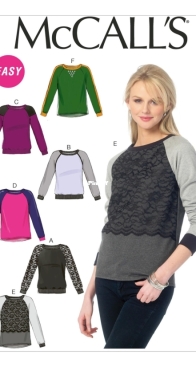 McCalls - M6992 - Misses Tops - Sizes 8-16 - English, Spanish