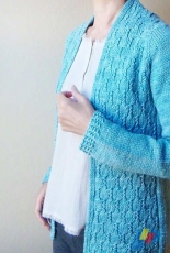 Ambitious Corals Cardigan by Ayako Monier