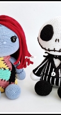 Emman Crochet - Emelie - Jack and Sally Rag Doll