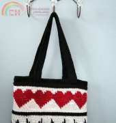 Carol Wolf, Wolf Crochet - Heart-Throb Tote