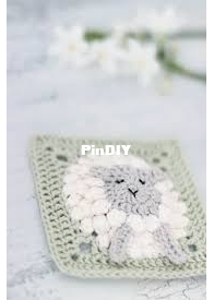 Thoresby Cottage - Caitie Moore - Little lamb granny square - free