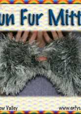 Rainbow Valley - Helen Free - Fun Fur Fingerless Mitts - free