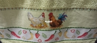 Kitchen Towel - Dimensions 16695 - Rooster crows