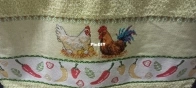 Kitchen Towel - Dimensions 16695 - Rooster crows