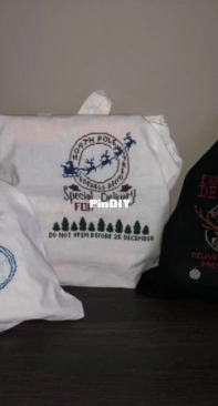 christmas bags - los disenos de inma etsy