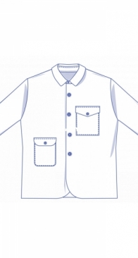 Fibre Mood - Harold Overshirt - Size XS-XL - Spanish