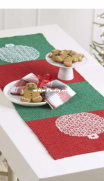 Willow Yarns - Charles Voth - W00382 - Holiday Motif Table Runner - Free