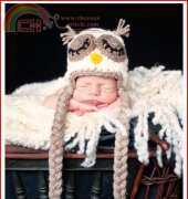 Sweet Kiwi Crochet - Kandice Oster - Sleepy Owl Hat