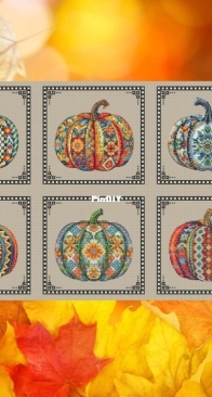 XFree Stitch - Magical Pumpkin set of 6 by Svitlana Hrybach