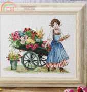 Victorian Flower Seller by Lesley Teare from Cross Stitch Gold 113 XSD