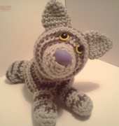 Mary Walker- Emily Baby Silver Tabby Cat AmiPal Amigurumi Stuffed Kitten- Free