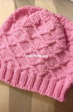 Reversible Diamond Beanie by Akabeko Botan-Free