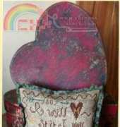 Heartstring Primitives - I Will Stitch You in My Heart Pinkeep