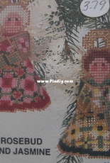 Willmaur Floral Angels - Rosebud and Jasmine - perforated paper cross stitch