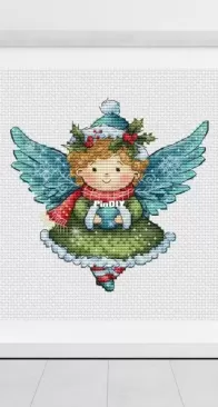 Christmas angel by Svitlana Hrybach