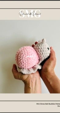 Unraveled and Unwound - Sharon Gonzalez - Snail Mini Stress Ball Buddies