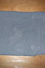Deep blue hand died fabric