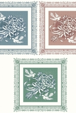 Assisi Bouquet Cushions with Border from Cross Stitch and Country Crafts Mar/Apr 1990 PCS