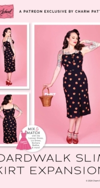 Charm Patterns by Gertie - Boardwalk Slim Skirt Expansion - Size 2-20 / Size 18-34