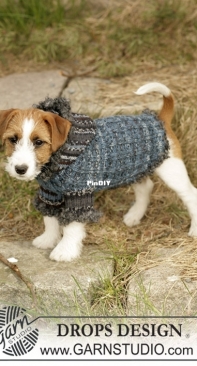 Drops Design - Tweedle Dee Dog Sweater  - Spanish - Free